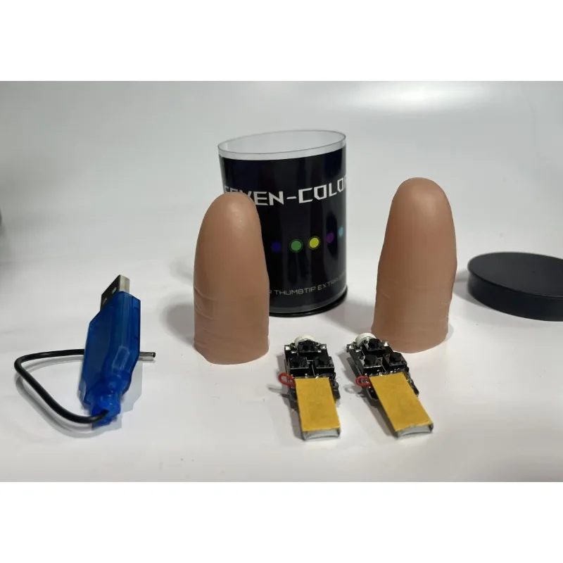 Super Light Seven Colors LED L - огляд і ціна Thumb Tip Magic Trick Set