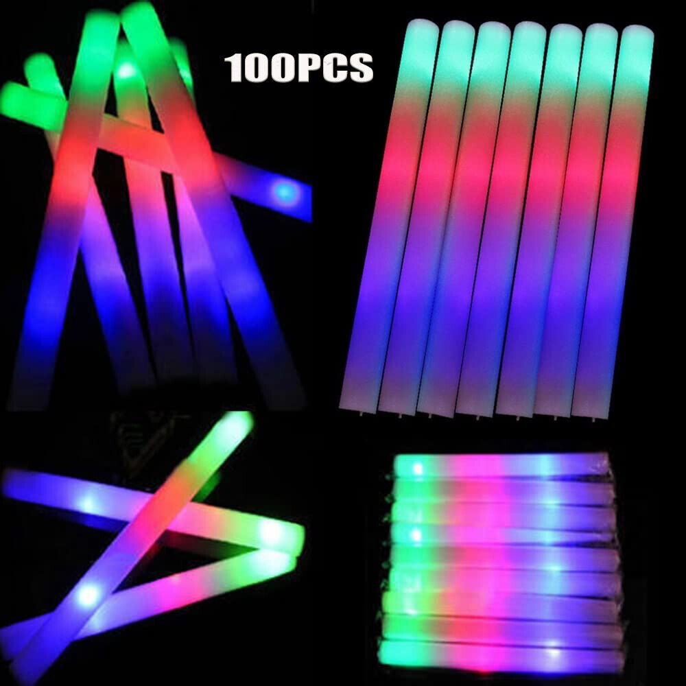 Glow Sticks Bulk 100Pack LED L - огляд і ціна Flashing Led Foam Sticks Party