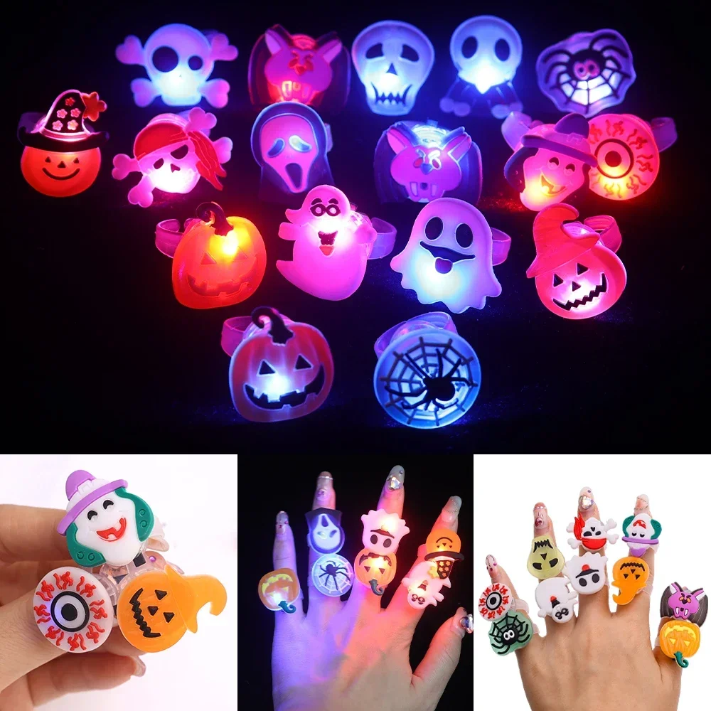 Halloween Luminous Rings Creat - огляд і ціна Glow In The Dark Party Glasses