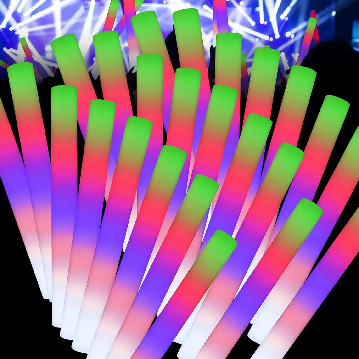 3Z-50PCS Led Foam Glow Sticks  - огляд і ціна Flashing Led Foam Sticks Party