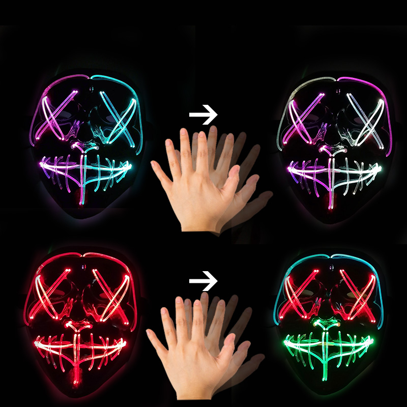 Gesture Control LED Mask Lumin - огляд і ціна Led Purge Mask Halloween