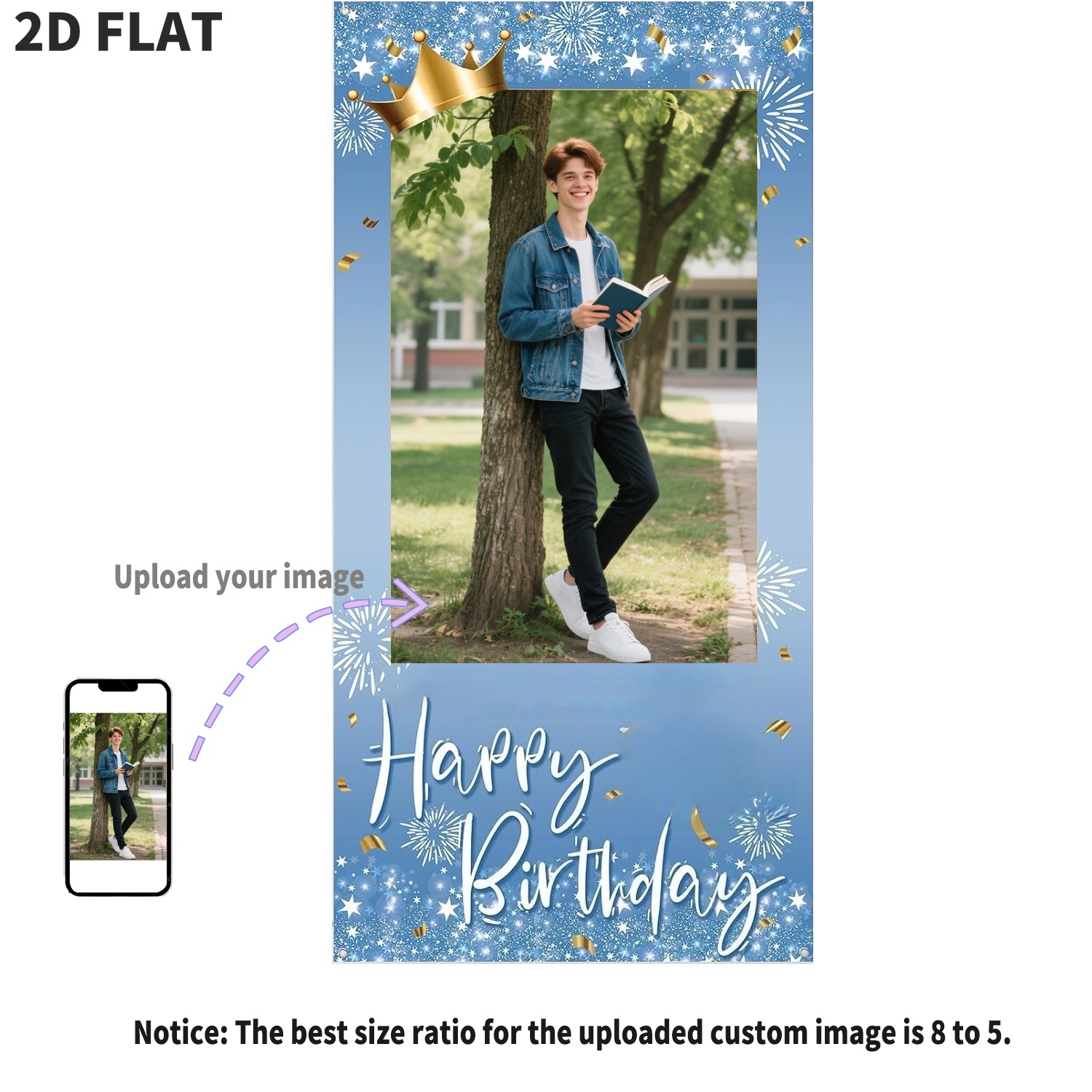 Custom Blue Color Happy Birthd - огляд і ціна Party Supplies