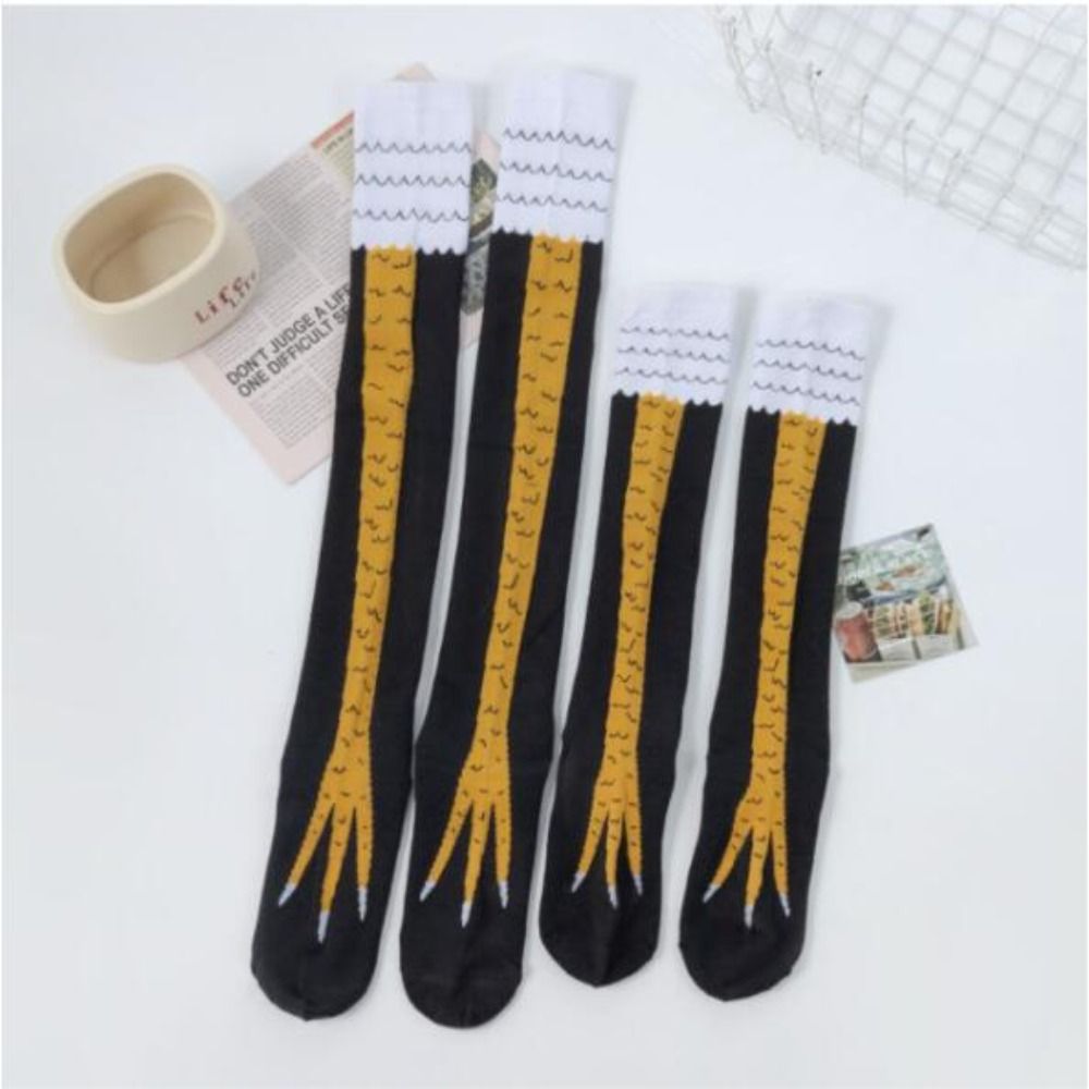 Novelty Cotton High Tube Chick - огляд і ціна Funny Chicken Leg Socks
