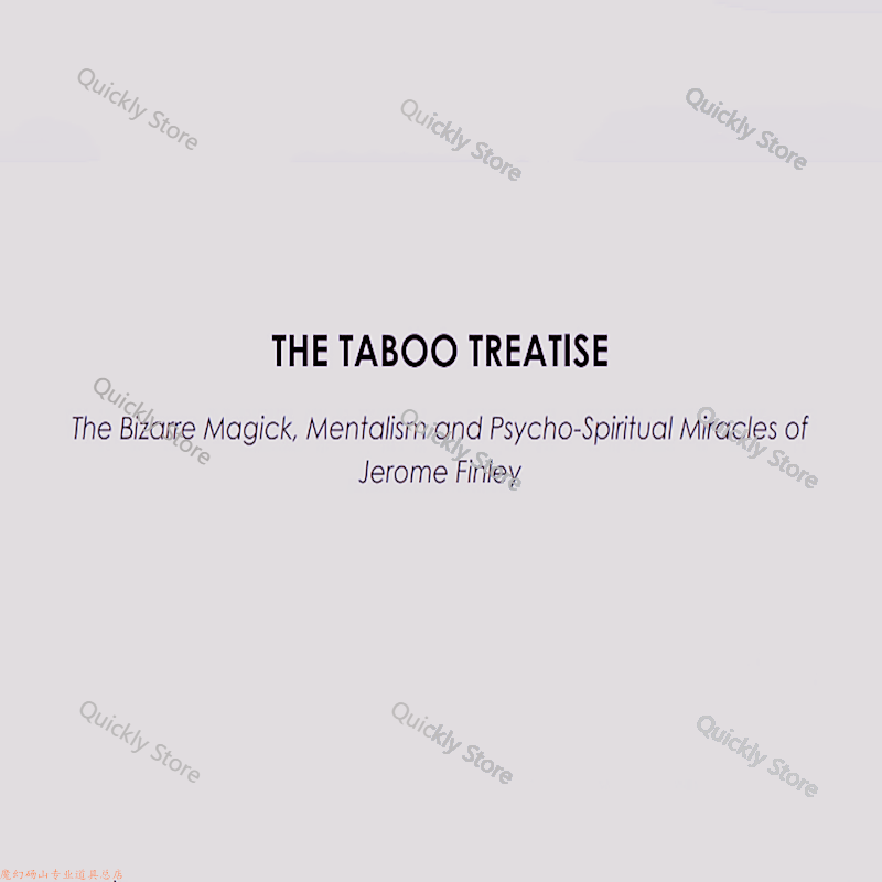 2025 Taboo Treatise by Jerome  - огляд і ціна Magic Tricks