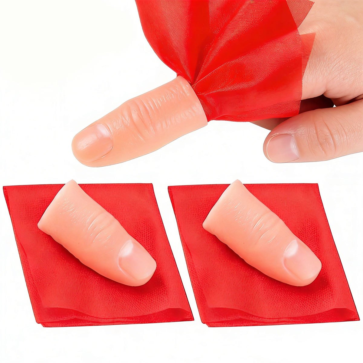 3set Scarf-Vanish Magic Thumb  - огляд і ціна Thumb Tip Magic Trick Set