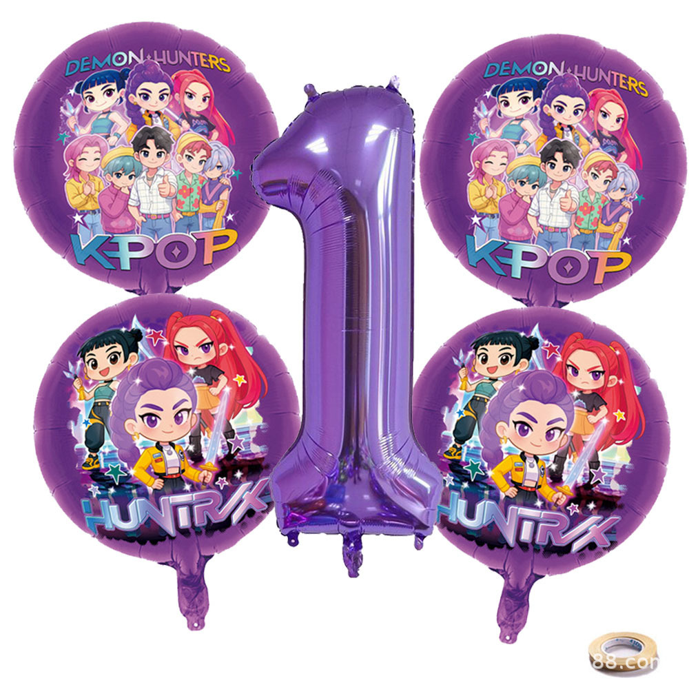 K P Foil Balloon Set Girl Grou - огляд і ціна Party Supplies