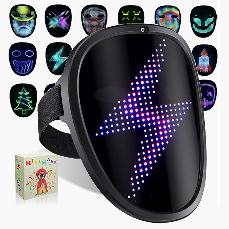 LED Mask with Gesture Sensing  - огляд і ціна Led Purge Mask Halloween