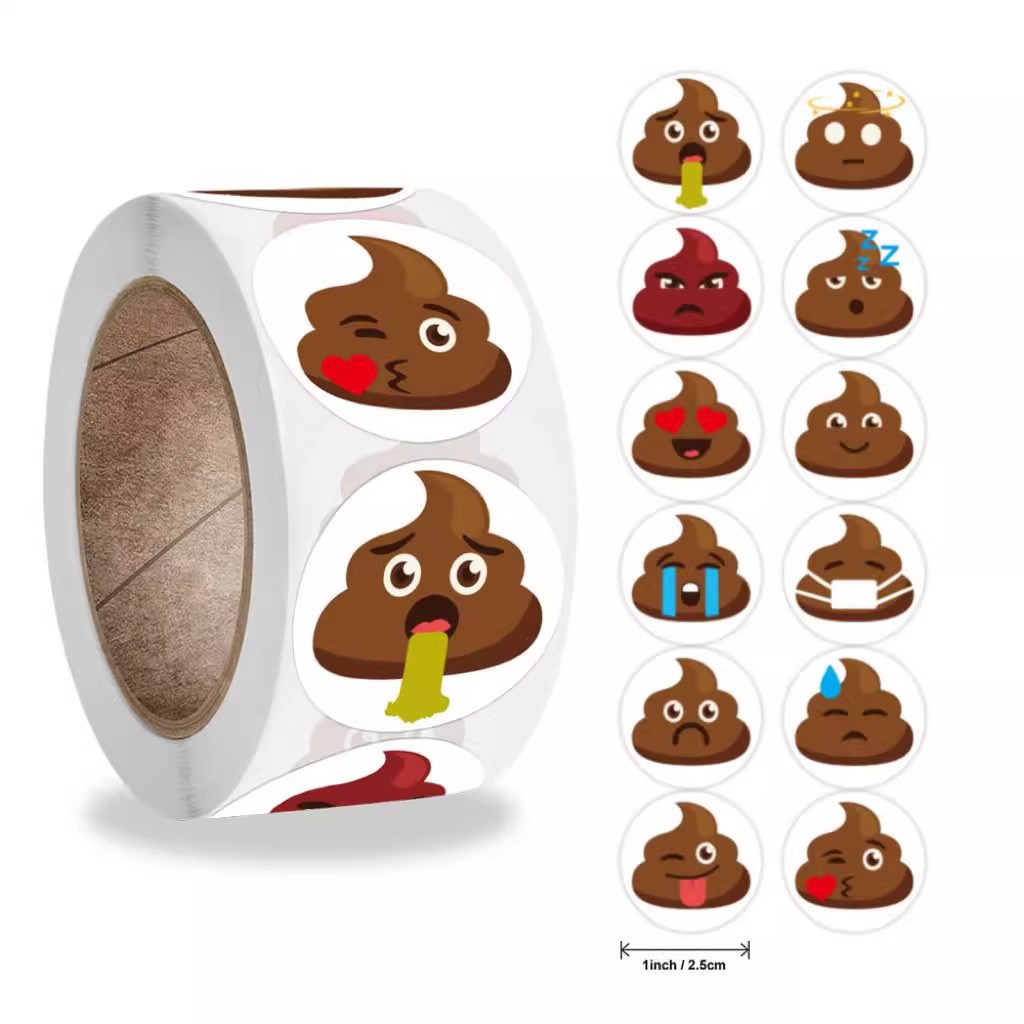 100-500pcs Funny Poop Cartoon  - огляд і ціна Prank Toys