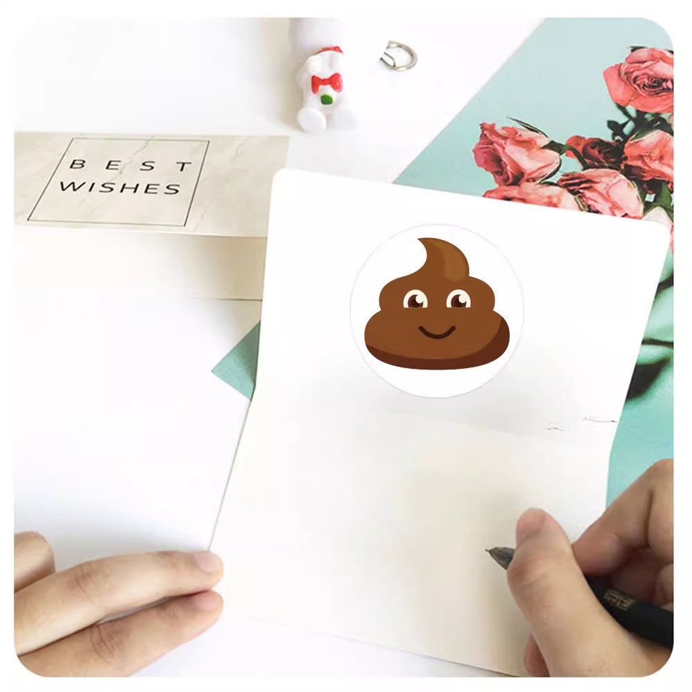 100-500pcs Funny Poop Cartoon  - огляд і ціна Prank Toys