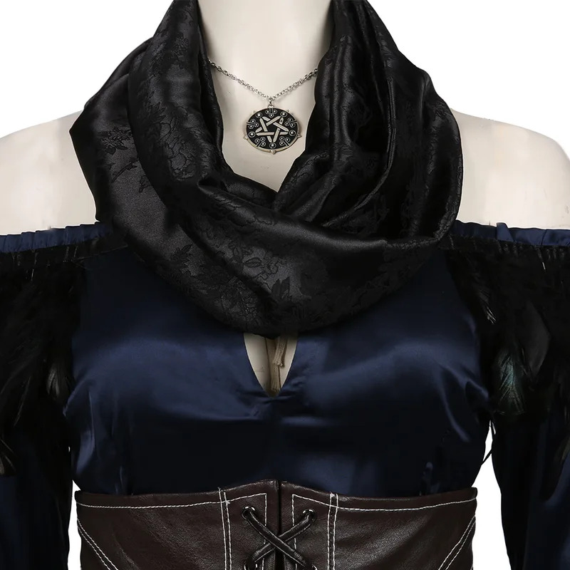 Yennefer Cosplay Fantasia Cost - огляд і ціна Medieval Renaissance Dress Women