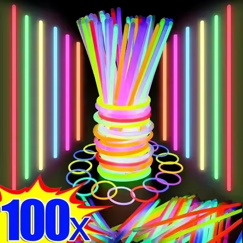 50/100Pcs Fluorescence Sticks  - огляд і ціна Glow In The Dark Party Glasses