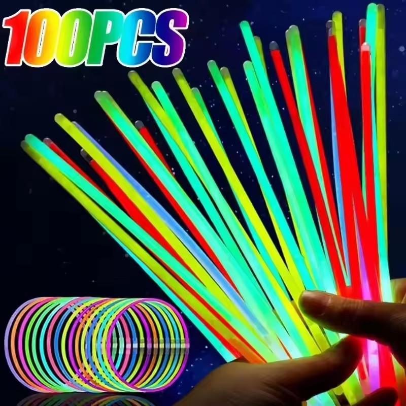 50/100Pcs Fluorescence Sticks  - огляд і ціна Glow In The Dark Party Glasses