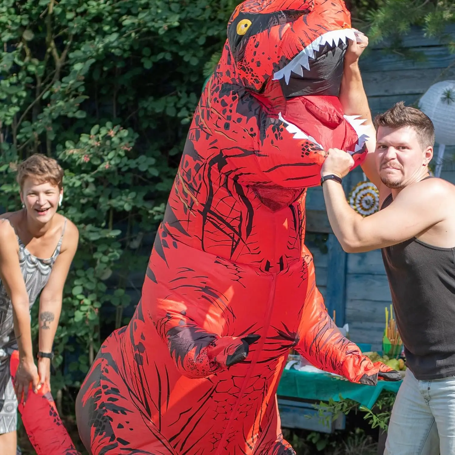 Tyrannosaurus Inflatable Dinos - огляд і ціна Inflatable Dinosaur Costume Adult