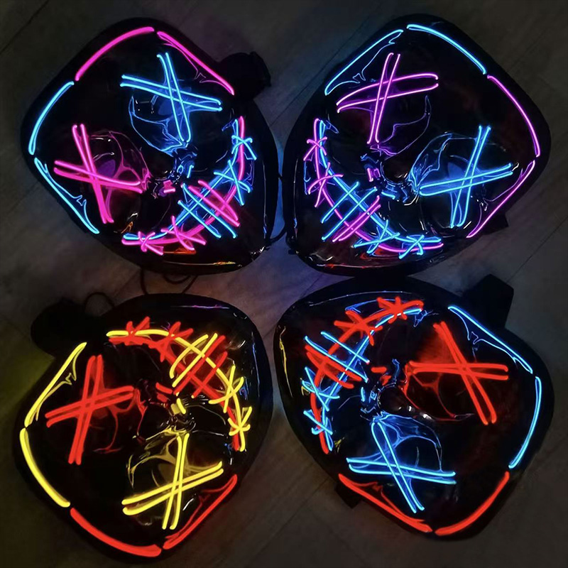 Scary Wireless Luminous LED Pu - огляд і ціна Led Purge Mask Halloween