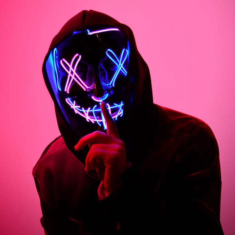 Scary Wireless Luminous LED Pu - огляд і ціна Led Purge Mask Halloween